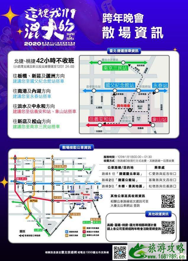 2022-2020台北最High新年城跨年晚会时间+地点+线上观看+交通 2022-2020台北最High新年城跨年晚会阵容