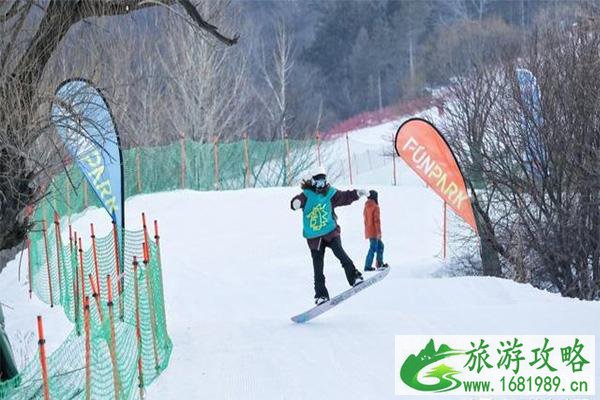 万科松花湖滑雪场雪道地图 滑雪滑道选择