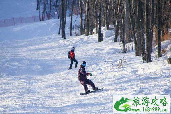 万科松花湖滑雪场雪道地图 滑雪滑道选择