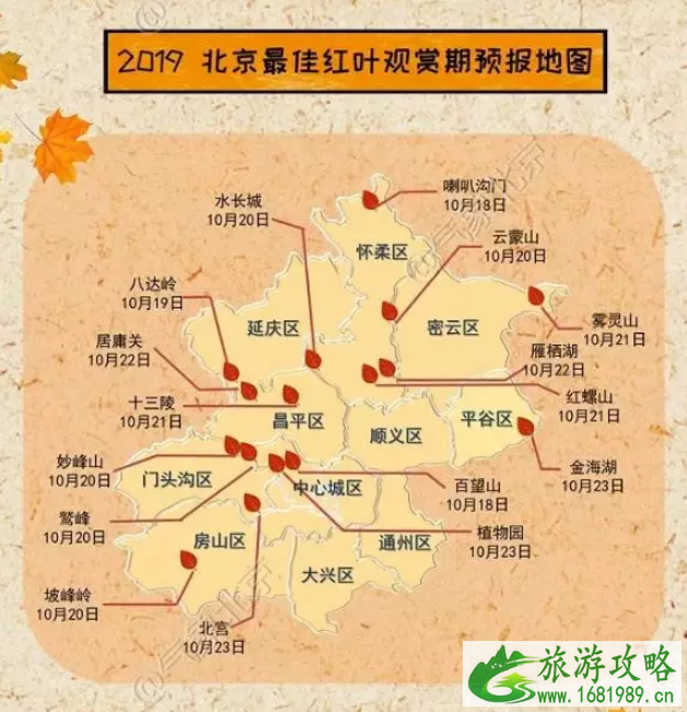 北京红叶最佳观赏地方 北京红叶什么时候看最合适