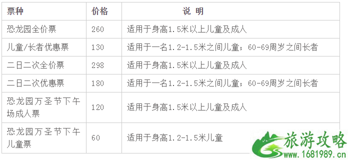 常州恐龙园万圣节活动什么时候结束 常州恐龙园能带食物进去吗