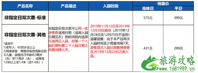 2022双十一上海迪士尼门票活动+住宿优惠