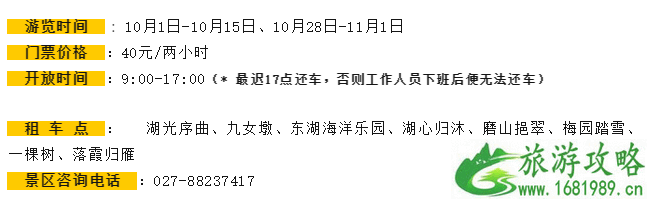 10月武汉东湖旅游惠民券怎么领取+景区预约时间表+景点游览时间