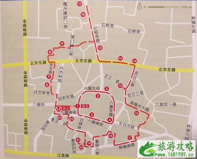 拉萨八廓街内圈线路旅游攻略