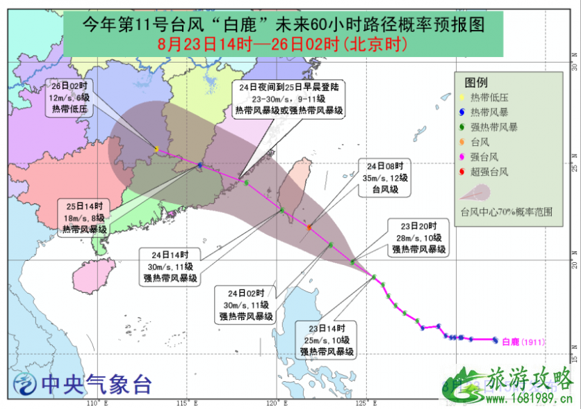 8月厦门台风轮渡停航时间 2022台风白鹿会登陆福建吗