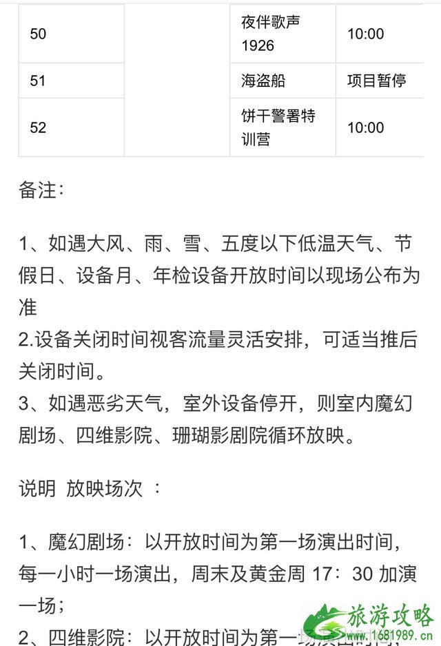 上海欢乐谷一日游玩攻略 附项目开放时间表