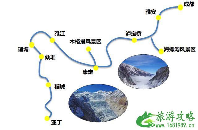 西部旅游地图 新疆、西藏、青海、川西、甘南旅游地图大全