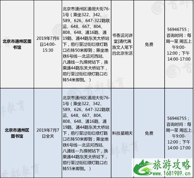 2022北京暑假主题活动汇总 博物馆+景区+图书馆