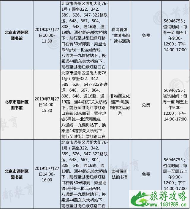 2022北京暑假主题活动汇总 博物馆+景区+图书馆