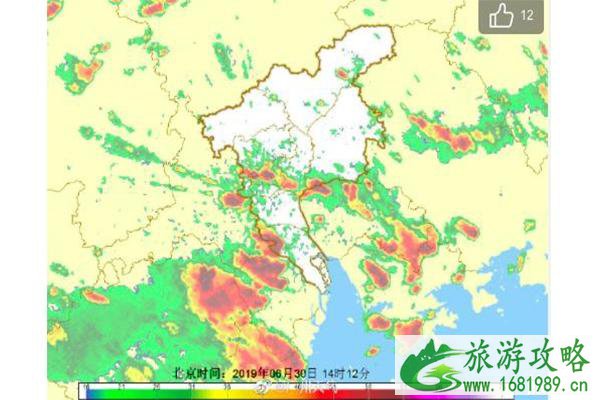 7月广州暴雨黄色预警