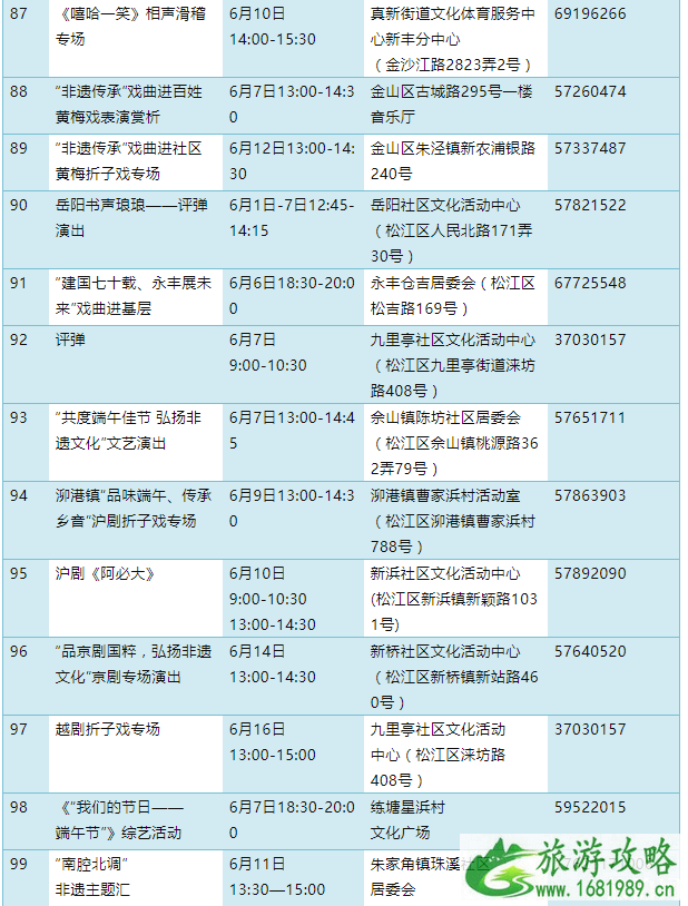 2022年文化和自然遗产日时间+上海免费景点+活动