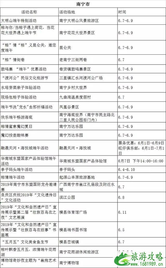 2022南宁端午节活动信息汇总