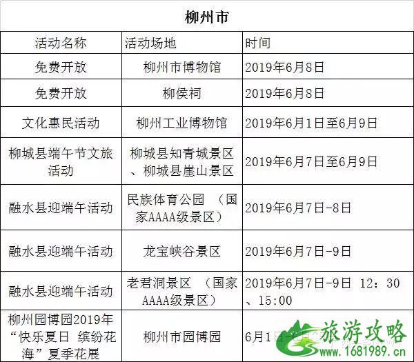 2022广西端午节活动信息汇总