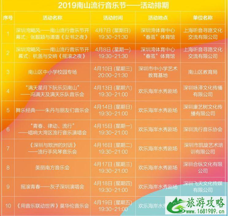 2022南山流行音乐节门票+时间+地址+交通+阵容介绍