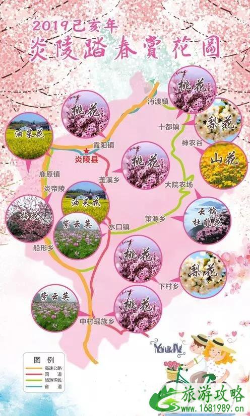 2022年株洲赏花地图 月份+花种