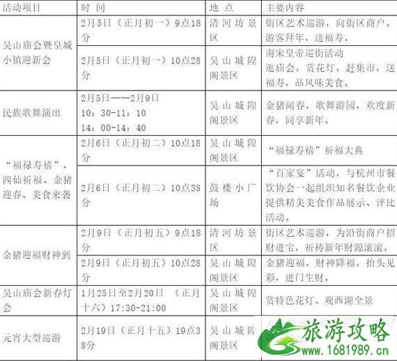 吴山庙会2022时间+地点+门票+活动介绍