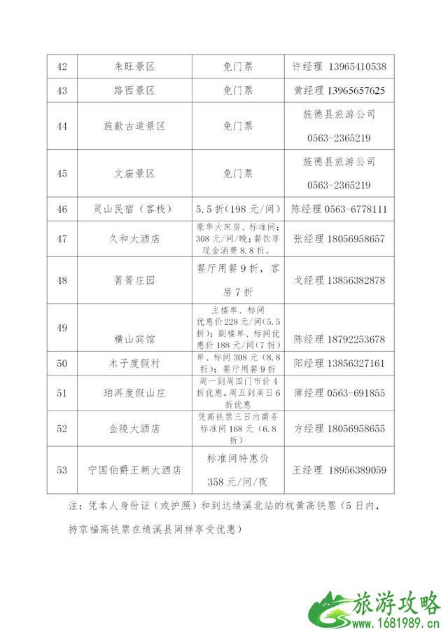 杭黄高铁开通在即 宣城景区大量优惠