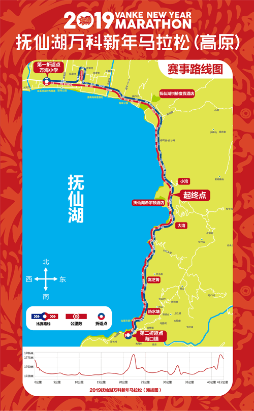 2022抚仙湖新年马拉松线路图一览