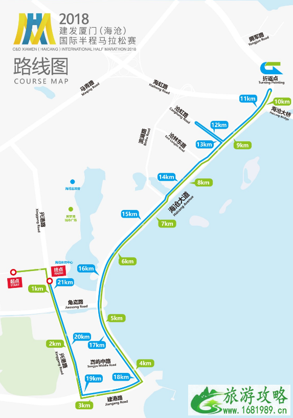 2022厦门海沧国际半程马拉松交通管制+比赛路线+时间+奖励办法