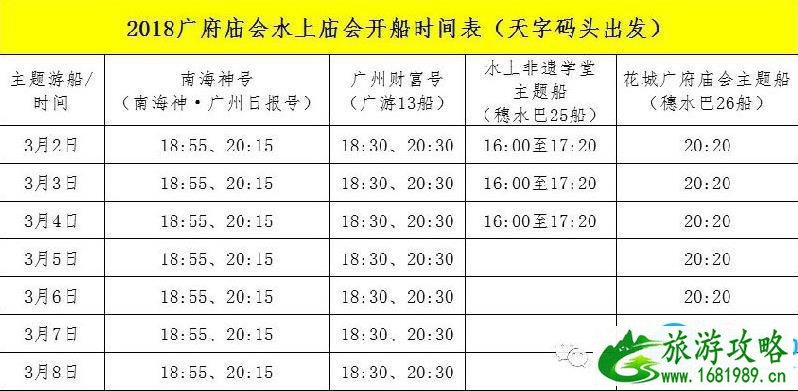 2022年广州广府庙会节目时间表+怎么去交通指南