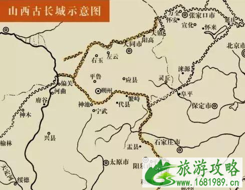 黄河三大古渡、长城六口、太行八陉各是什么