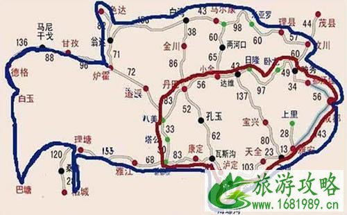 成都到川西线路游玩线路攻略