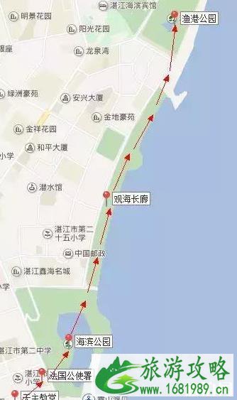 湛江游玩线路图