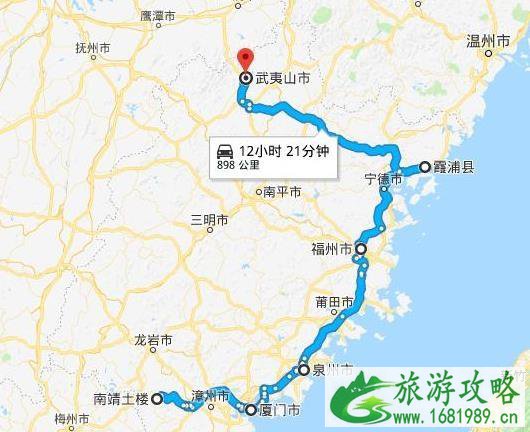 福建7日游最佳旅游路线 福建一周游详细线路规划