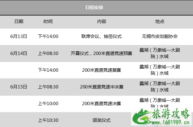 2022无锡蠡湖端午龙舟赛时间+地点+交通